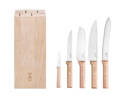 Parallele | 5-Pc Opinel Kitchen Knife Bloc Set - Kakushin