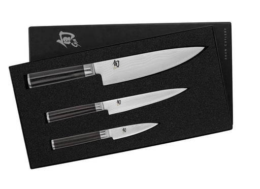 Shun Classic 3-Pc Starter Japanese Knife Set - Kakushin